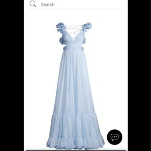 Mac Duggal Cutout Chiffon Dress